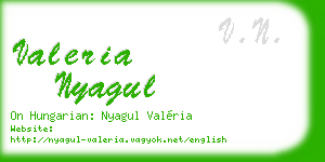 valeria nyagul business card