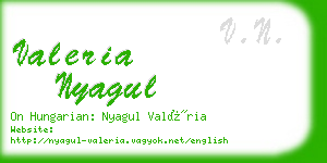 valeria nyagul business card